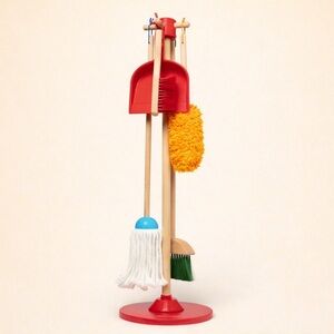 NEW, Melissa & Doug, "Dust! Sweep! Mop!", Cleaning Play Set (3+ years)